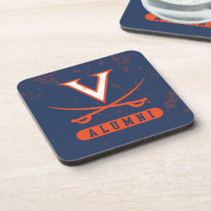 Virginia Cavaliers Alumni Distressed Beverage Coaster