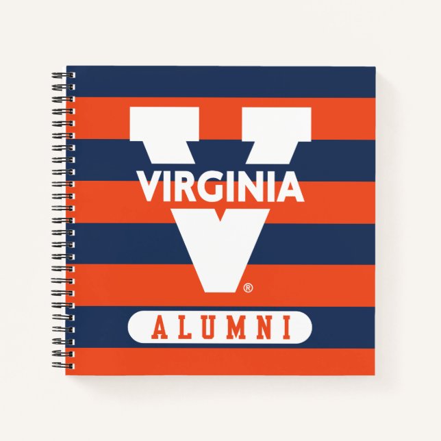 Virginia Cavaliers Alumni Stripes Notebook (Front)