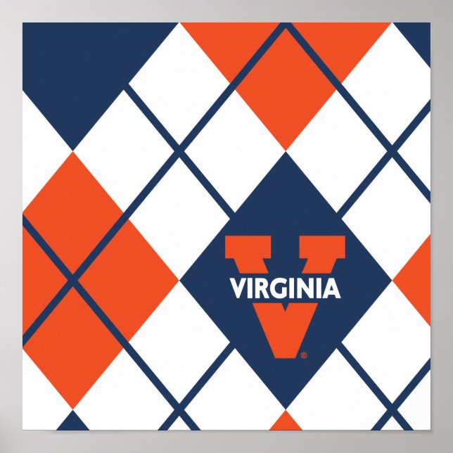 Virginia Cavaliers Argyle Poster (Front)