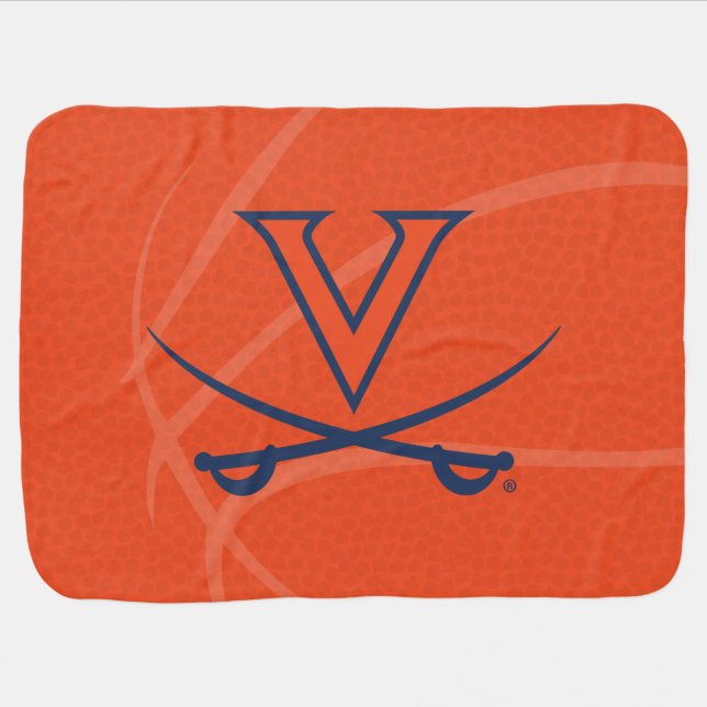 Virginia Cavaliers Basketball Baby Blanket (Horizontal)