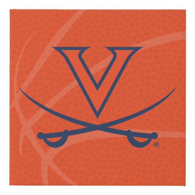Virginia Cavaliers Basketball Faux Canvas Print (Front)