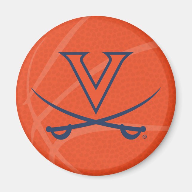 Virginia Cavaliers Basketball Magnet (Front)