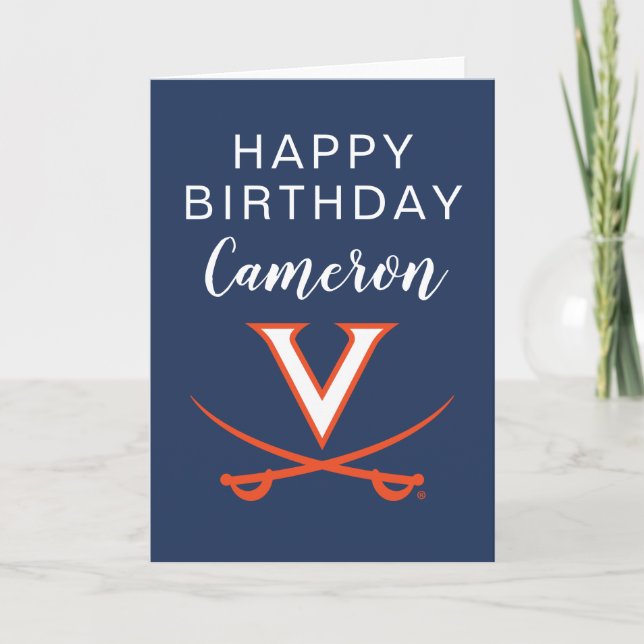 Virginia Cavaliers | Birthday Card (Front)