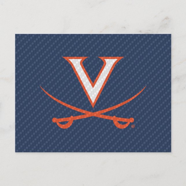 Virginia Cavaliers Carbon Fiber Invitation Postcard (Front)