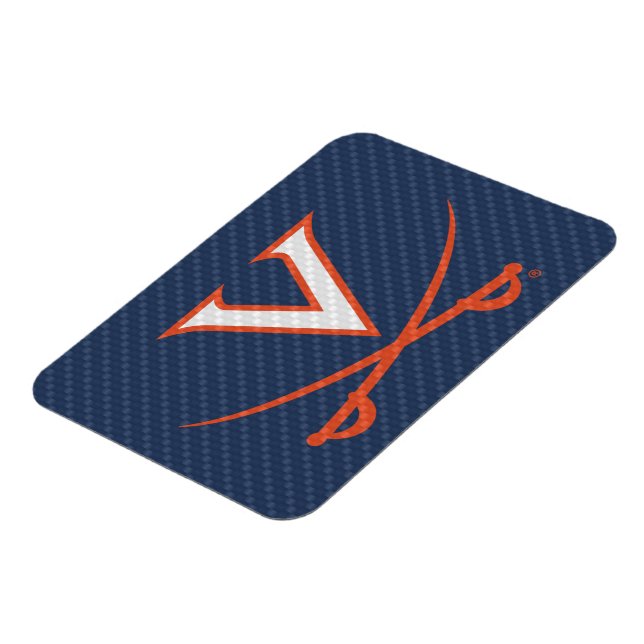 Virginia Cavaliers Carbon Fiber Magnet (Left Side)