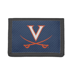 Virginia Cavaliers Carbon Fiber Tri-fold Wallet