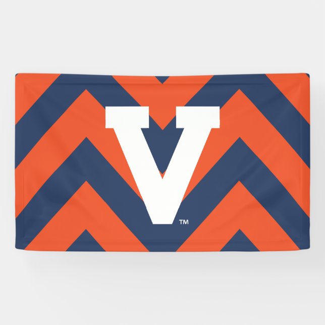 Virginia Cavaliers Chevron Banner (Horizontal)