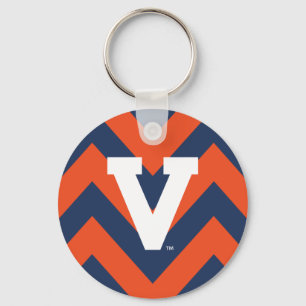 Virginia Cavaliers Chevron Keychain