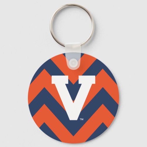 Virginia Cavaliers Chevron Keychain