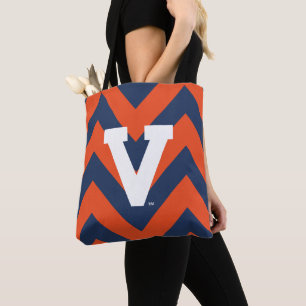 Virginia Cavaliers Chevron Tote Bag