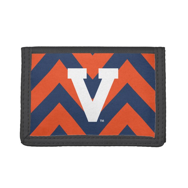 Virginia Cavaliers Chevron Trifold Wallet (Front)