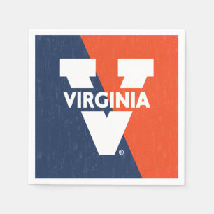 Virginia Cavaliers Color Block Distressed Napkins
