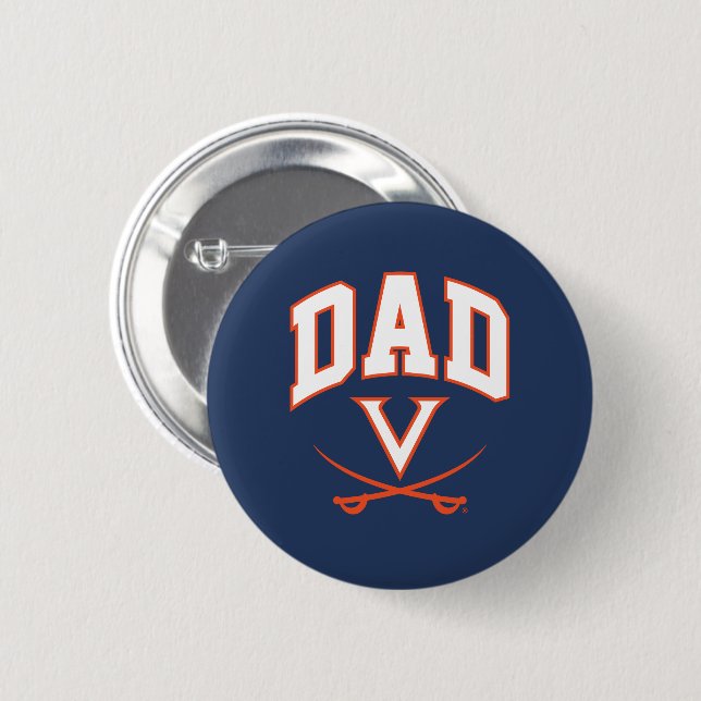 Virginia Cavaliers Dad Button (Front & Back)