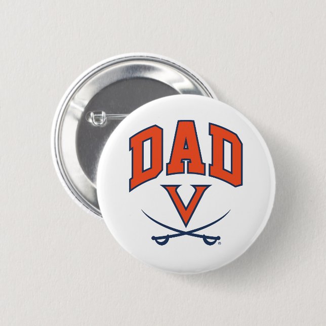 Virginia Cavaliers Dad Button (Front & Back)