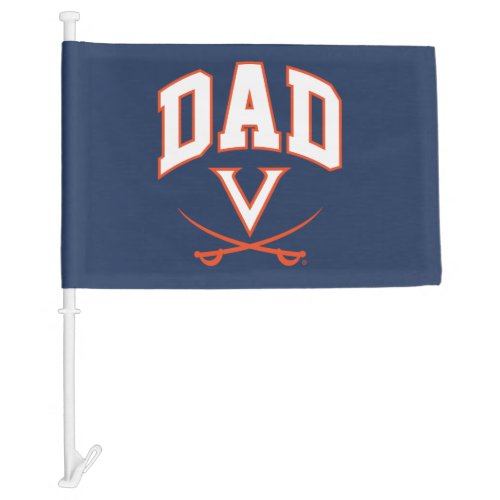 Virginia Cavaliers Dad Car Flag