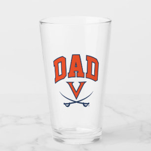 Virginia Cavaliers Dad Glass