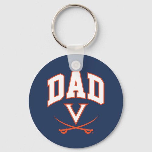 Virginia Cavaliers Dad Keychain