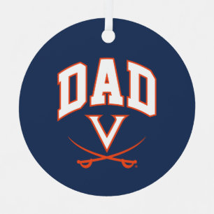 Virginia Cavaliers Dad Metal Ornament