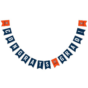 Virginia Cavaliers Graduate Bunting Flags