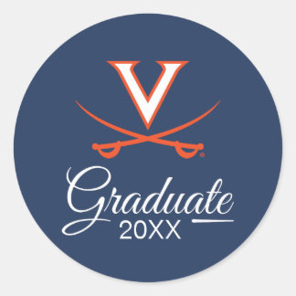 Virginia Cavaliers | Graduation Classic Round Sticker