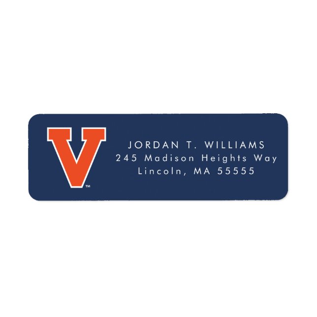Virginia Cavaliers | Graduation Label (Front)
