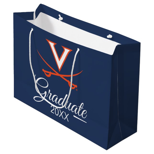 Virginia Cavaliers | Graduation Large Gift Bag (Front Angled)