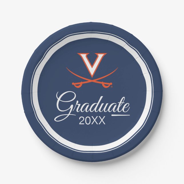Virginia Cavaliers | Graduation Paper Plates (Front)