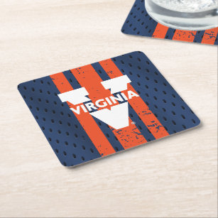Virginia Cavaliers Jersey Square Paper Coaster