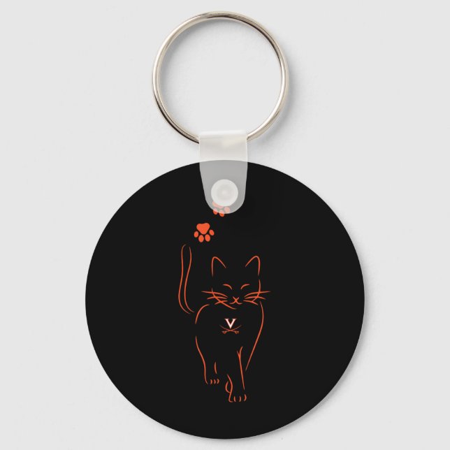 Virginia Cavaliers Licensed Print Uni-adults_uni-k Keychain (Front)