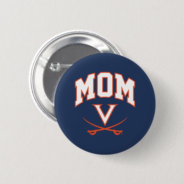 Virginia Cavaliers Mom Button (Front & Back)