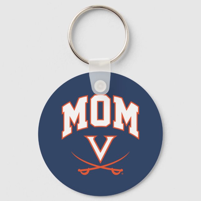 Virginia Cavaliers Mom Keychain (Front)