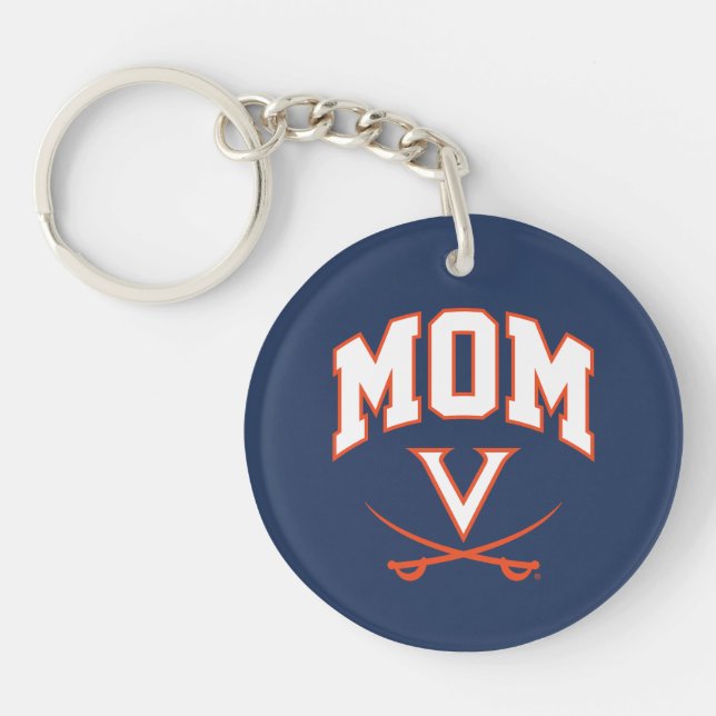 Virginia Cavaliers Mom Keychain (Front)