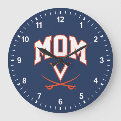 Virginia Cavaliers Mom Large Clock
