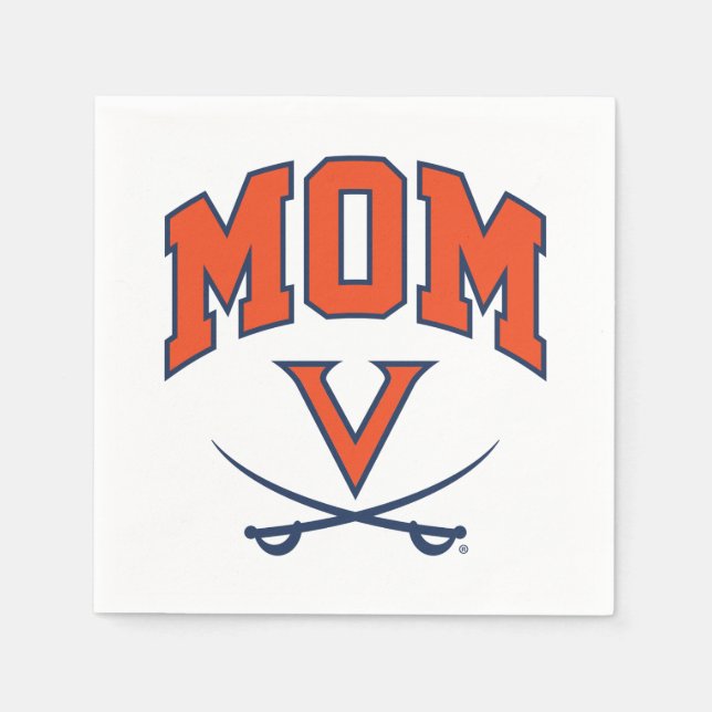 Virginia Cavaliers Mom Napkins (Front)