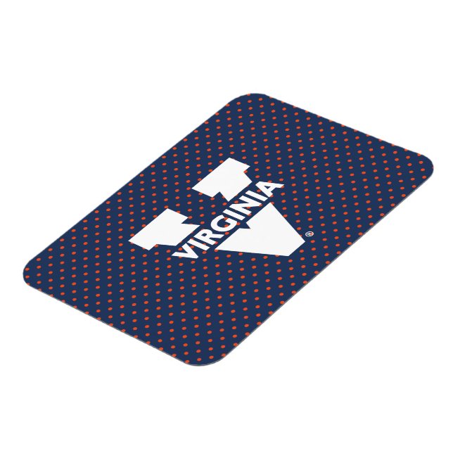 Virginia Cavaliers Polka Dots Magnet (Left Side)