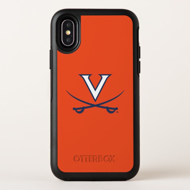 Virginia Cavaliers V Swords | Blue Otterbox iPhone Case (Back)