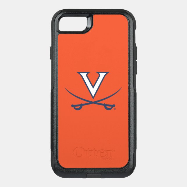 Virginia Cavaliers V Swords | Blue Otterbox iPhone Case (Back)