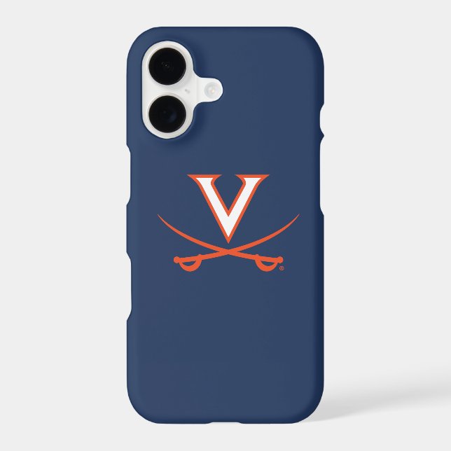Virginia Cavaliers V Swords | Orange Case-Mate iPhone Case (Back)