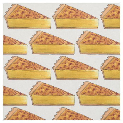Virginia Chess Pie Southern US Cuisine Dessert Fabric