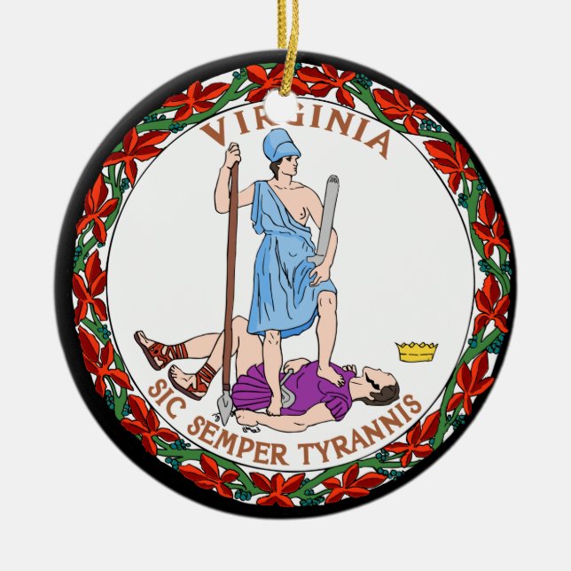 Virginia* Christmas Ornament (Front)