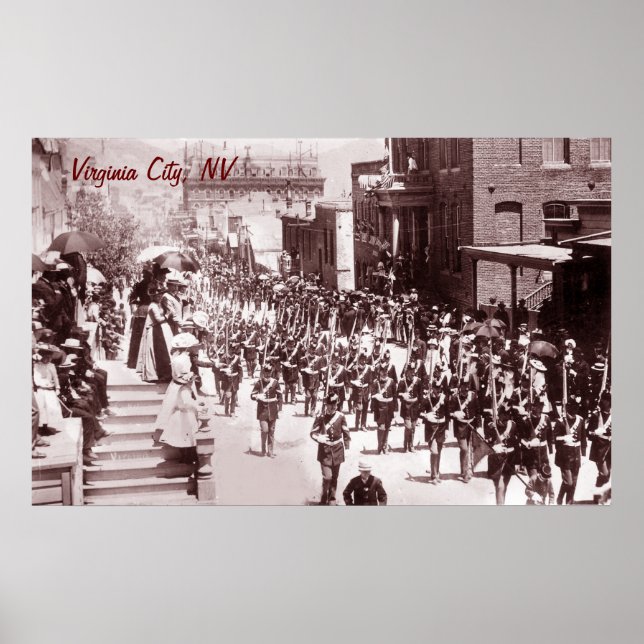 Virginia City Parade Vintage Poster (Front)