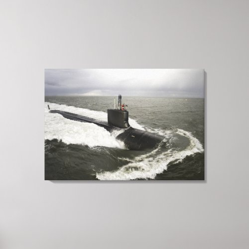 Virginia_class attack submarine canvas print