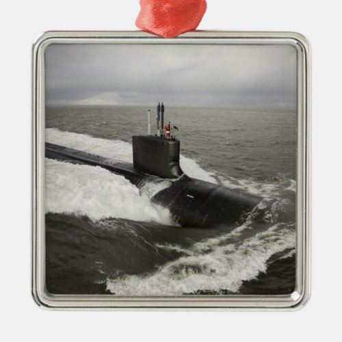 Virginia_class attack submarine metal ornament