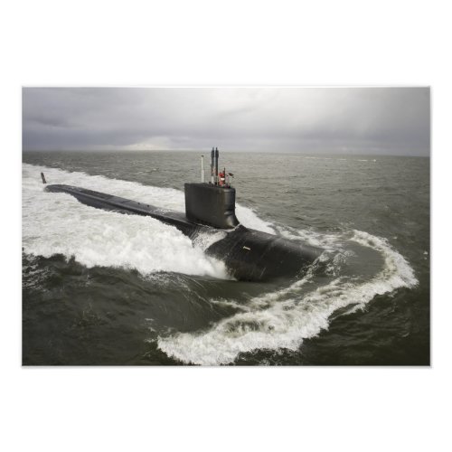 Virginia_class attack submarine photo print