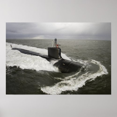 Virginia_class attack submarine poster