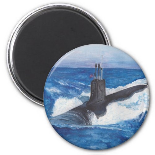 Virginia Class Warriors Submarine Magnet
