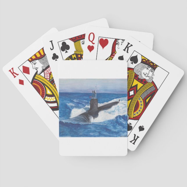 Virginia Class Warriors Submarine Poker Cards (Back)