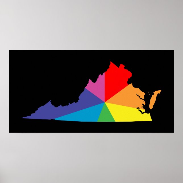 virginia color burst poster (Front)