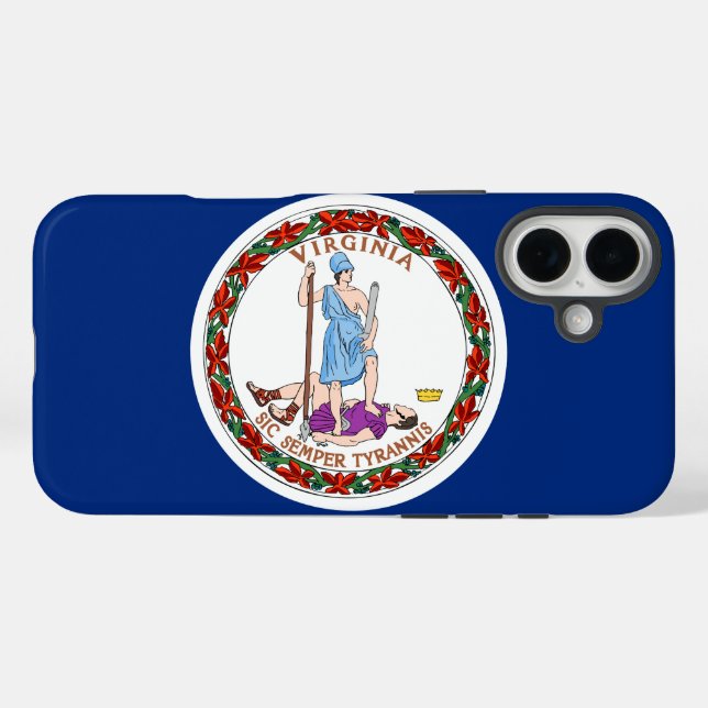 Virginia Commonwealth / State flag Case-Mate iPhone Case (Back (Horizontal))
