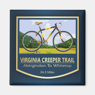 Virginia Creeper Trail (bike2) Magnet